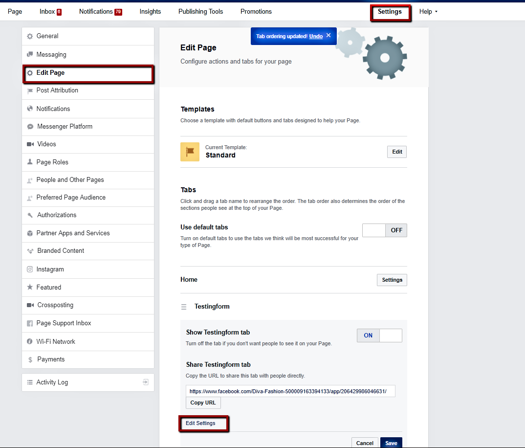 How to change the Facebook tab image? 123FormBuilder Help